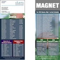 Seattle Football Schedule Magnet (3 1/2"x8 1/2")